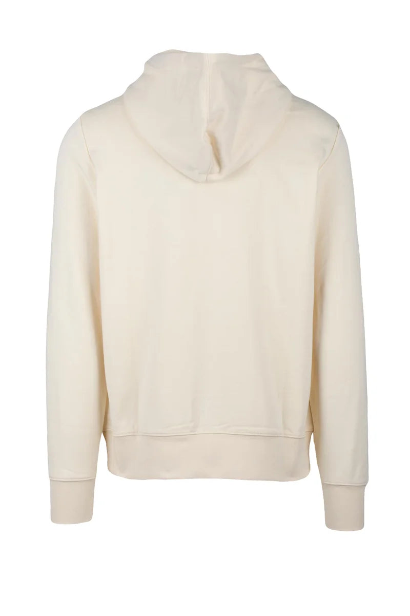Tommy Hilfiger Felpa con Cappuccio - Cream