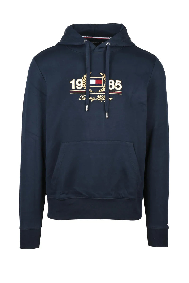 Tommy Hilfiger Felpa con Cappuccio - Blu
