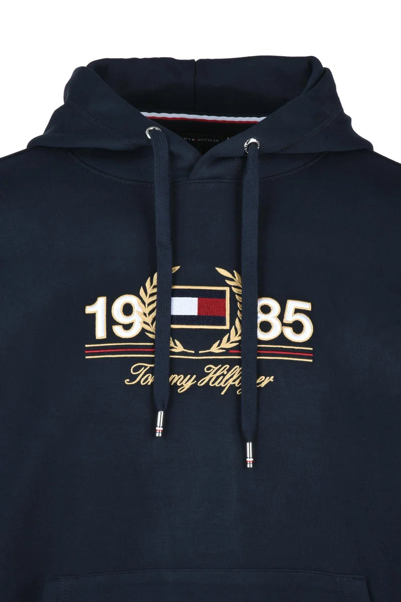Tommy Hilfiger Felpa con Cappuccio - Blu