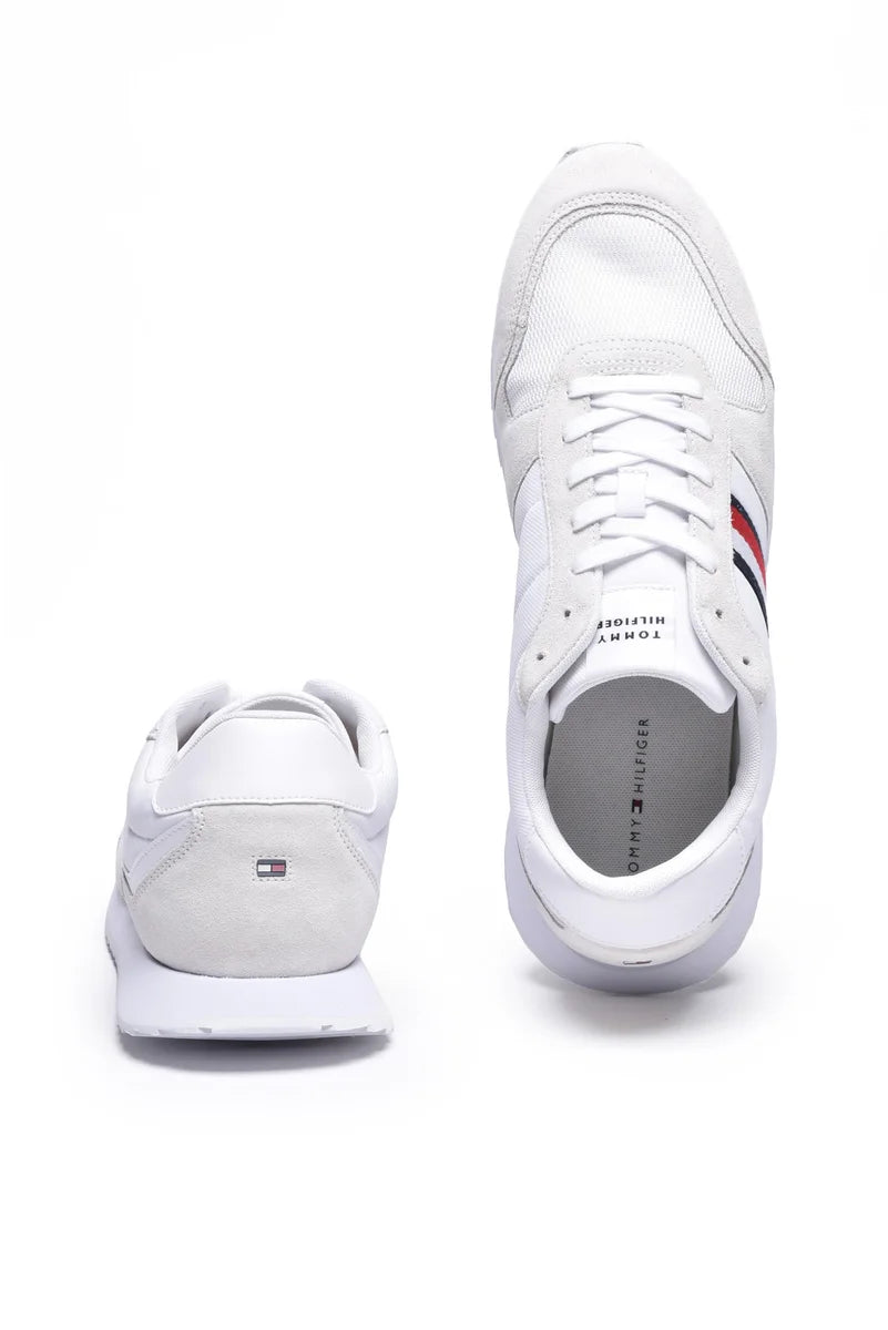 Tommy Hilfiger Runner Evo Sneakers Uomo - Bianco/Beige