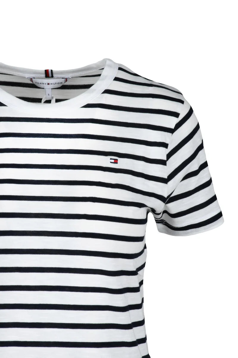 Tommy Hilfiger T-shirt Cotone - Bianco/Blu
