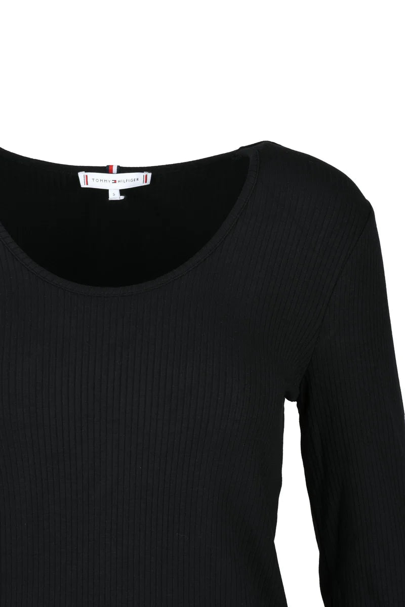 Tommy Hilfiger T-shirt Viscosa Stretch - Nero