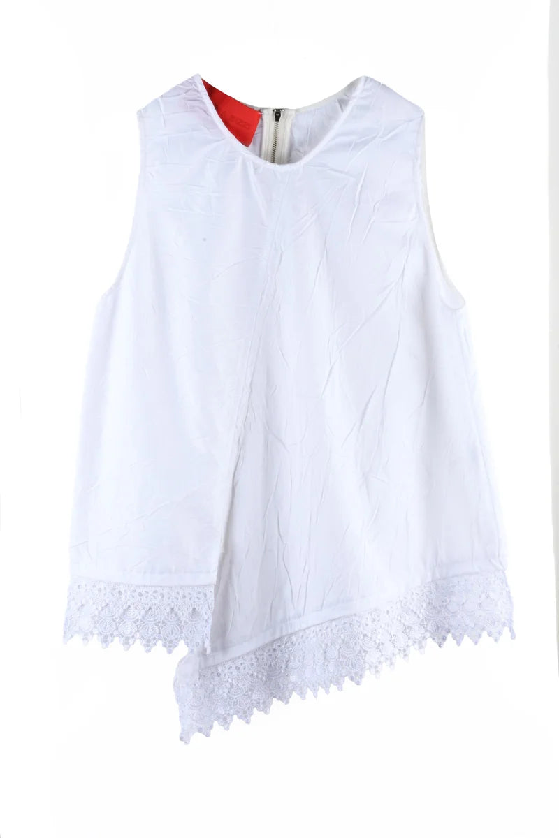 Virginia Bizzi Blusa Asimmetrica - Bianco