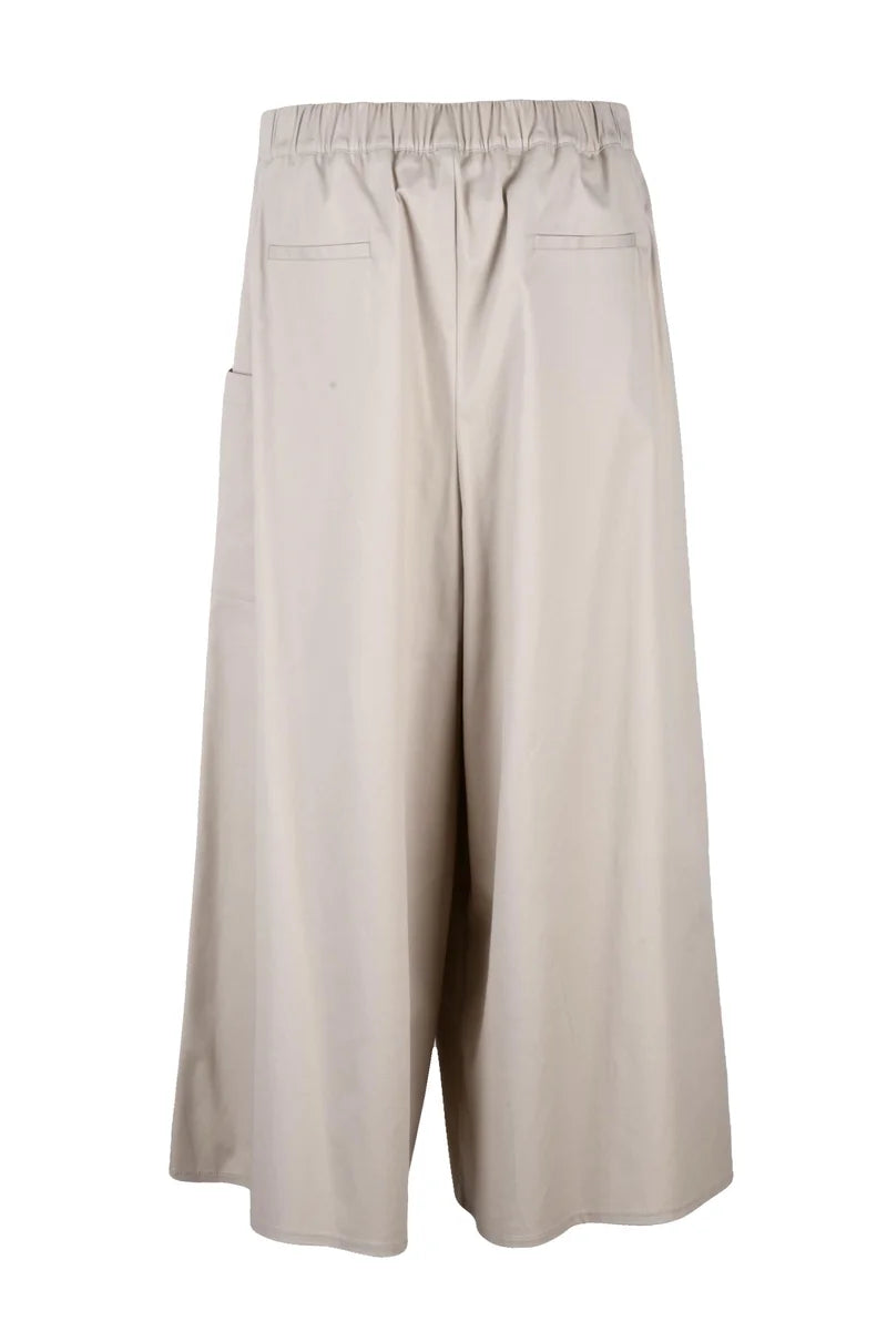 Virginia Bizzi Pantalone Cotone Elastan - Beige