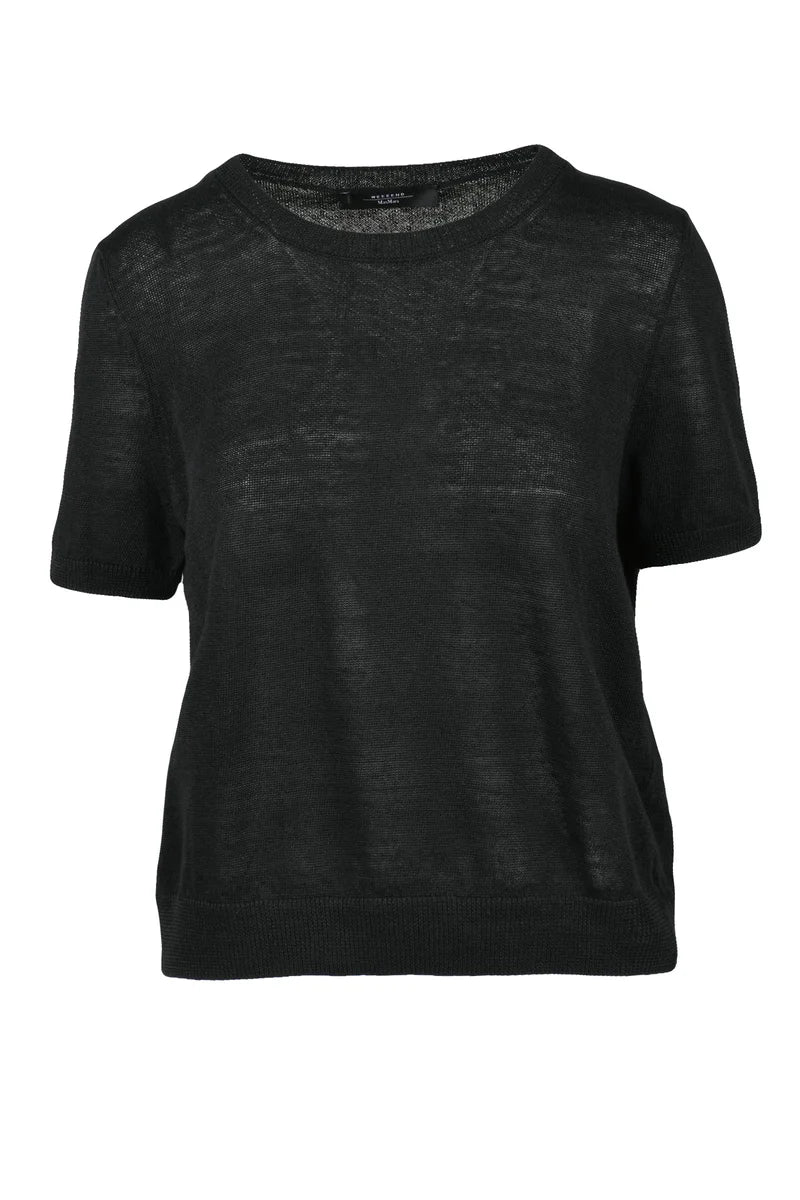 Weekend Max Mara Maglia in Lino - Nero