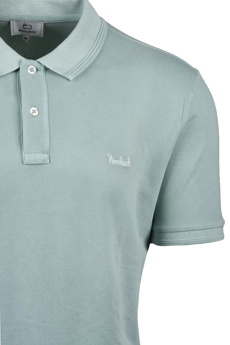 Woolrich Polo Cotone Stretch - Verde Acqua