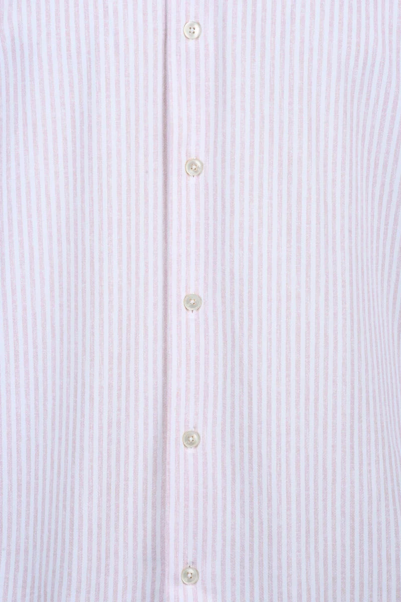 Xacus Camicia Stretch - Bianco/Rosa