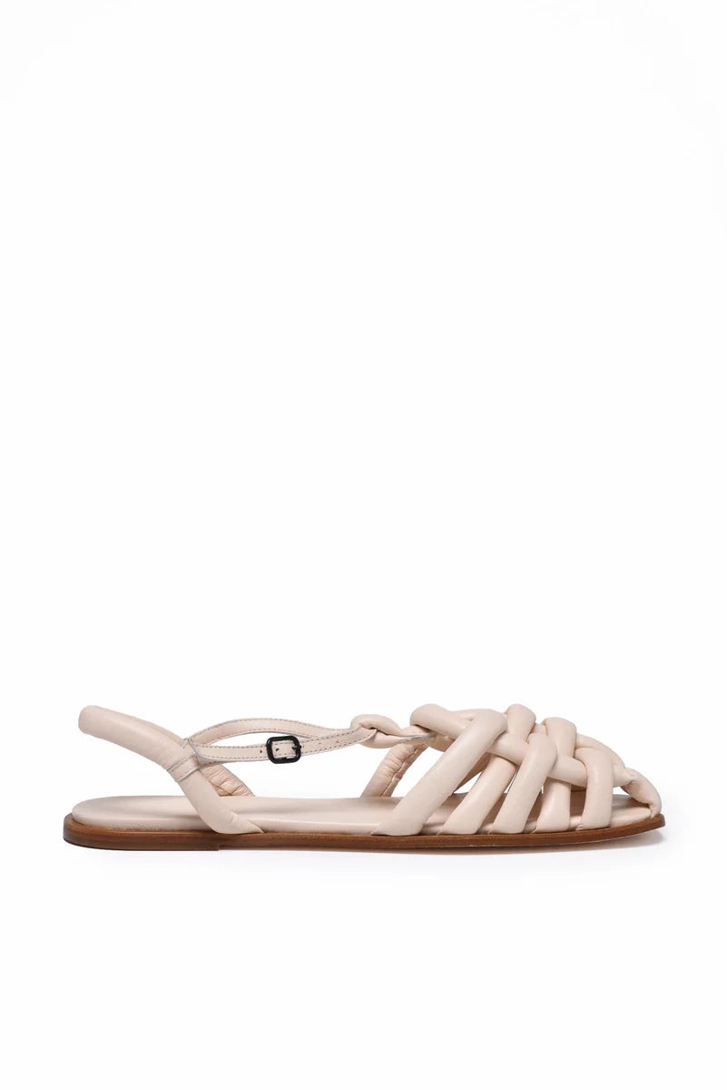 Hereu Sandali Flat in Pelle - Rosa