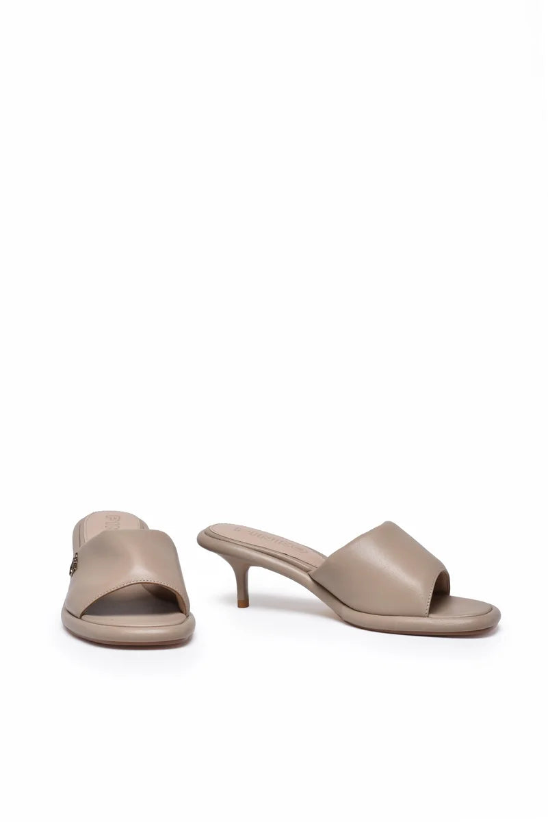 Pinko Sandalo Mules Pelle - Beige