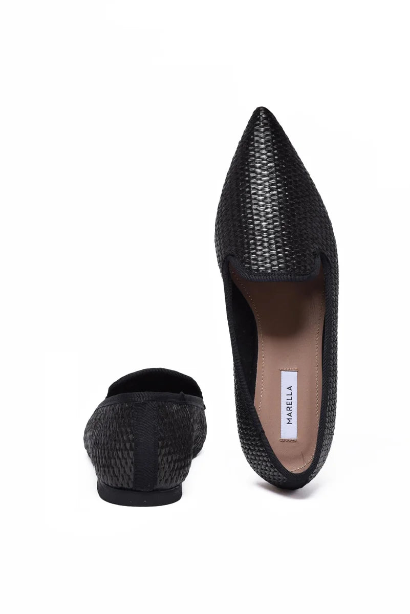 Marella Ballerina Rafia - Nero