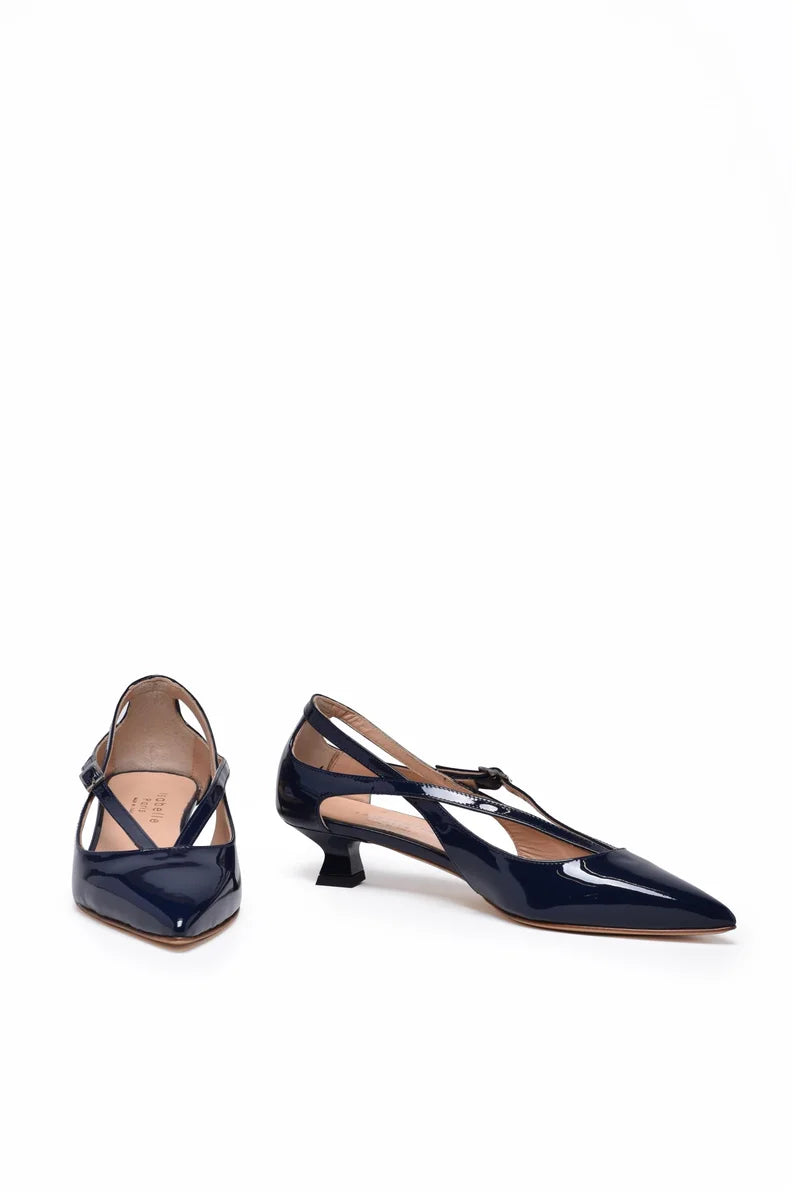 Isabelle Paris Décolleté Vernice - Blu
