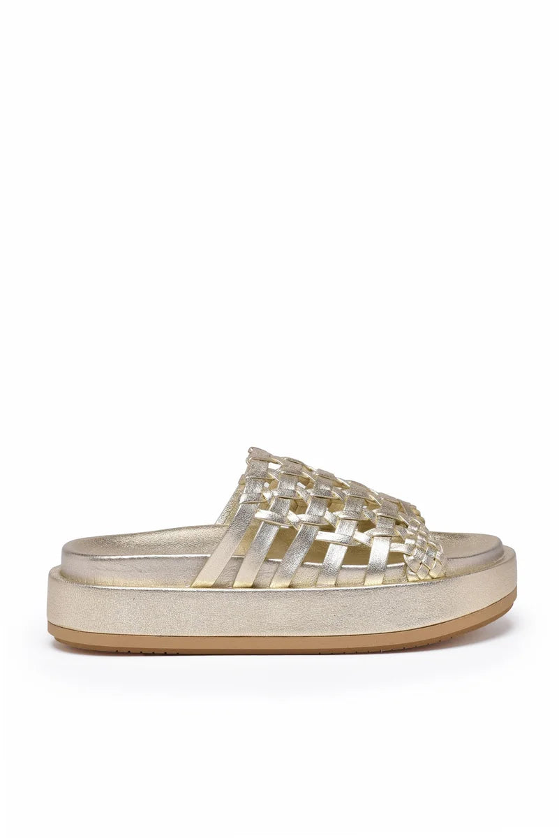 Paloma Barcelo Ciabatta Zeppa - Beige