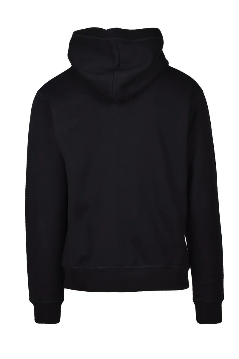 Dsquared2 Felpa con Cappuccio in Cotone - Nero