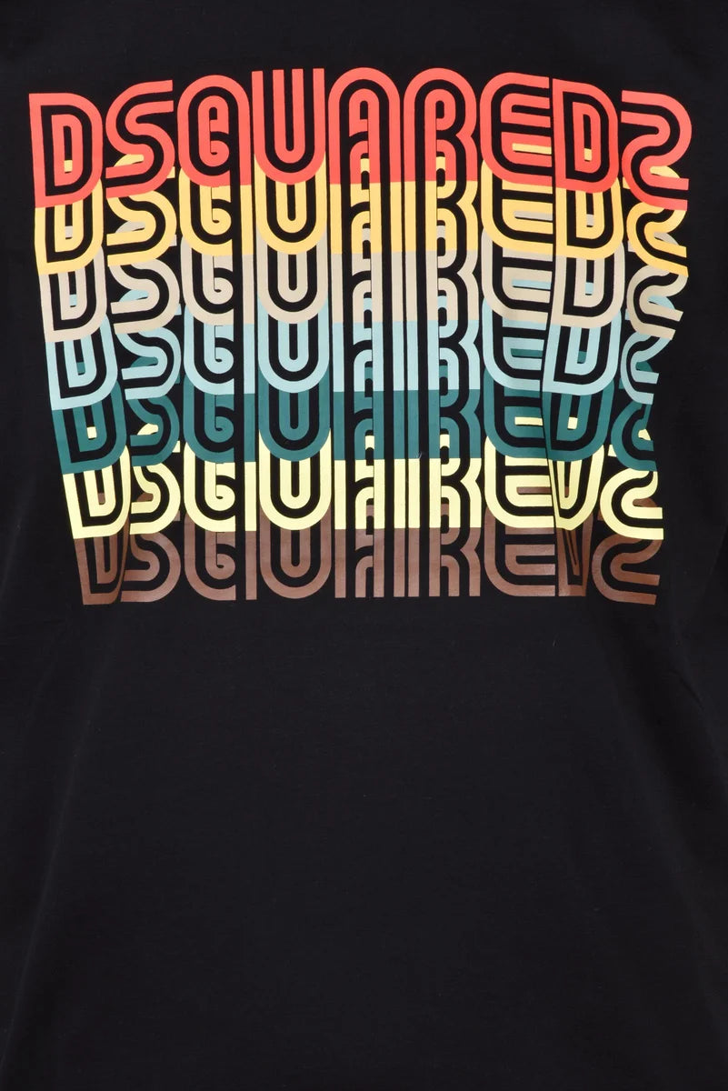 Dsquared2 T-shirt in Cotone - Nero