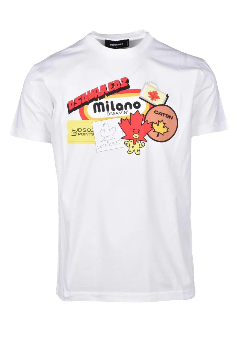 Dsquared2 T-shirt in Cotone - Bianco