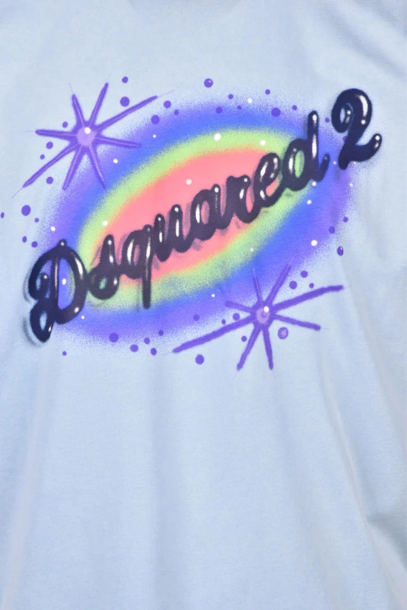Dsquared2 T-shirt Cotone - Celeste