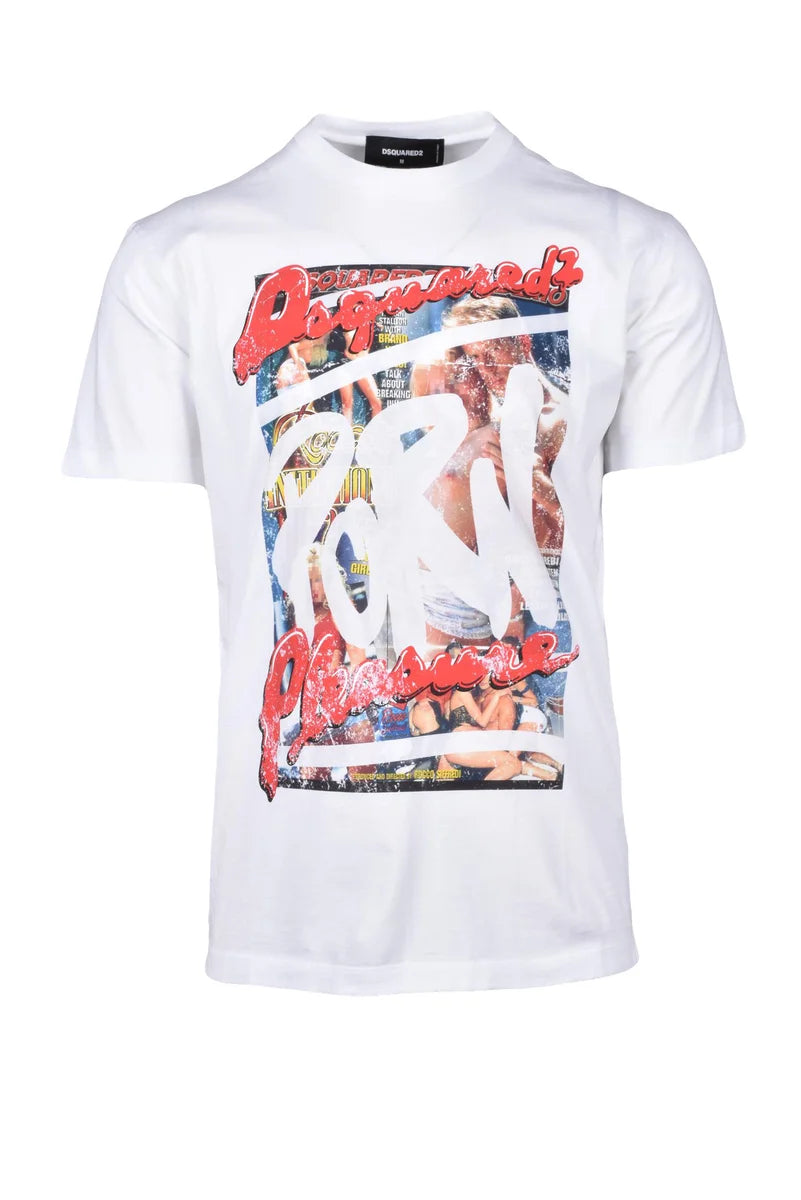 Dsquared2 T-shirt Cotone Bianca Uomo