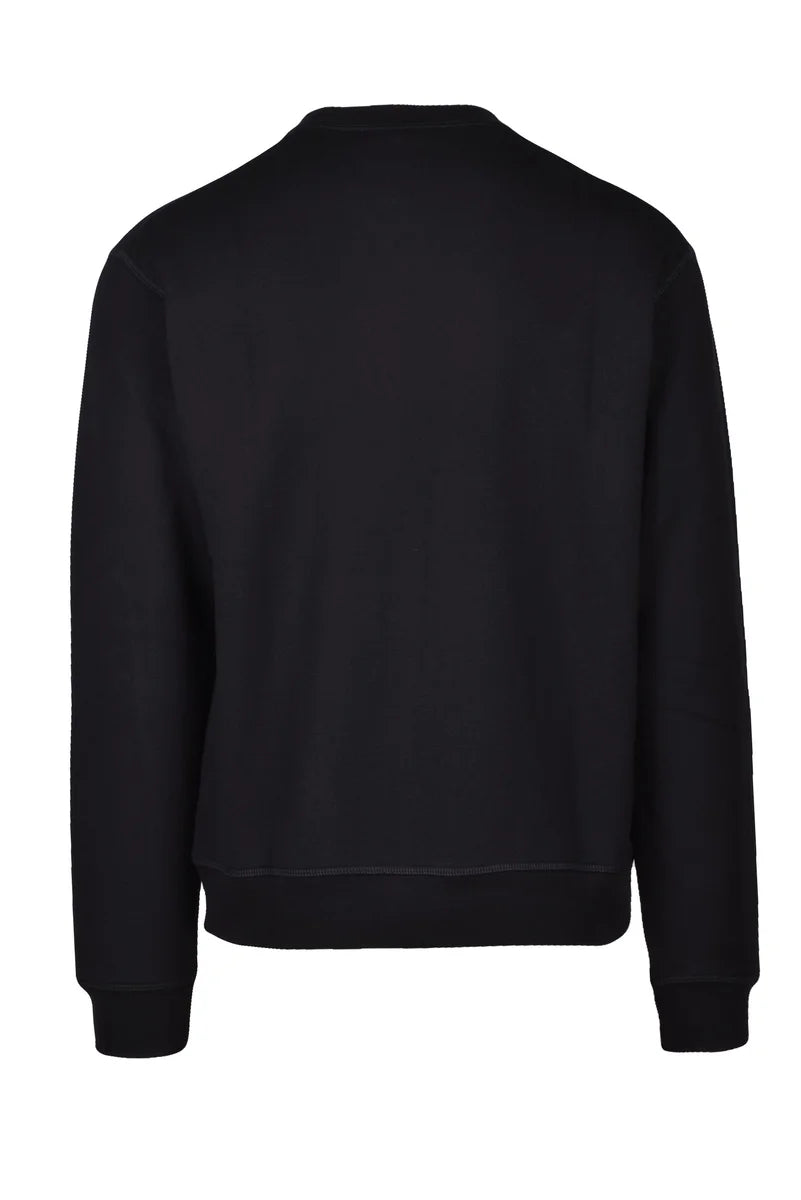 Dsquared2 Felpa Girocollo Cotone Nero