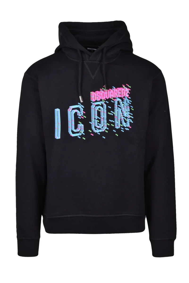 Dsquared2 Felpa con Cappuccio - Nero