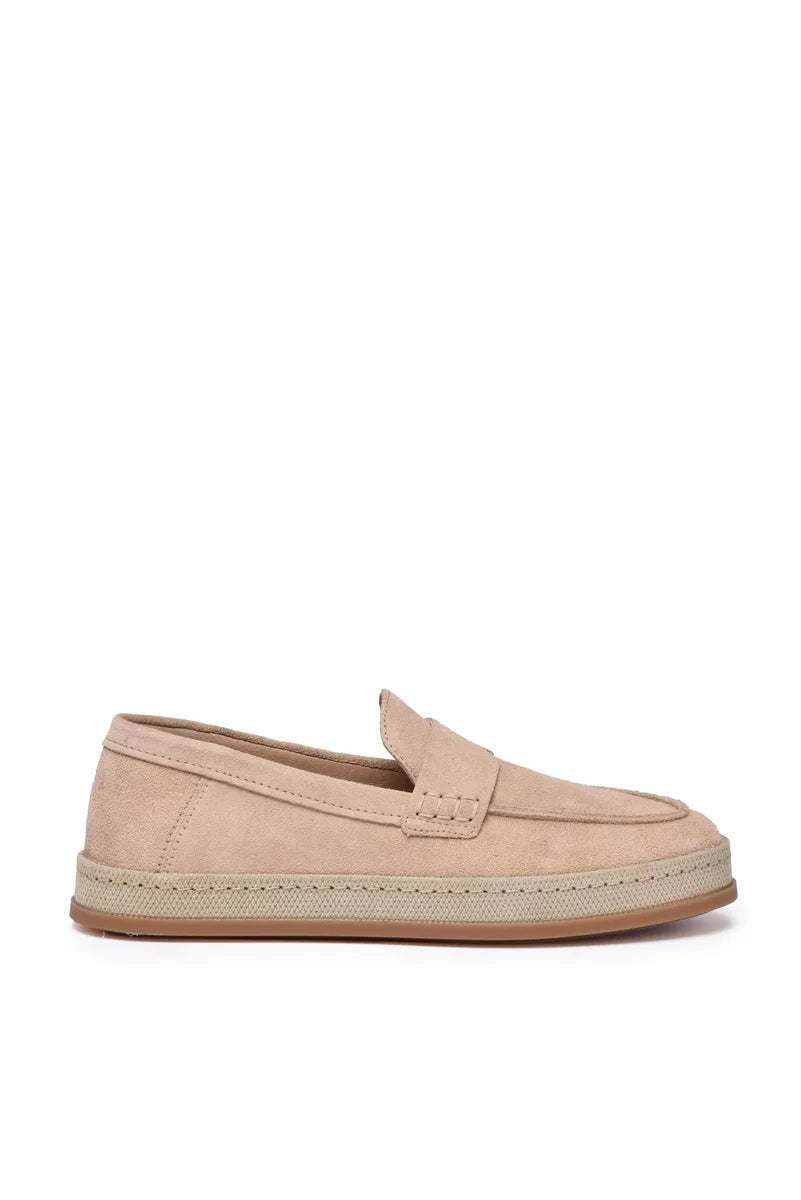 Hogan Mocassino Pelle Beige
