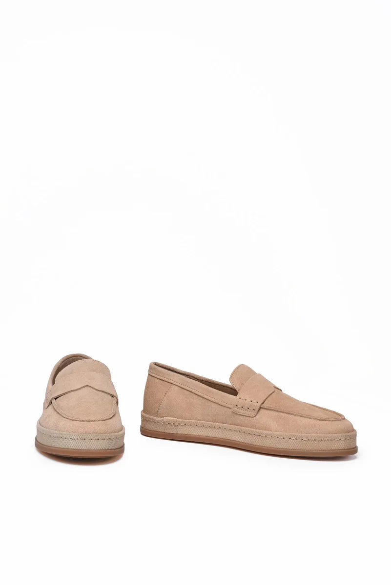 Hogan Mocassino Pelle Beige