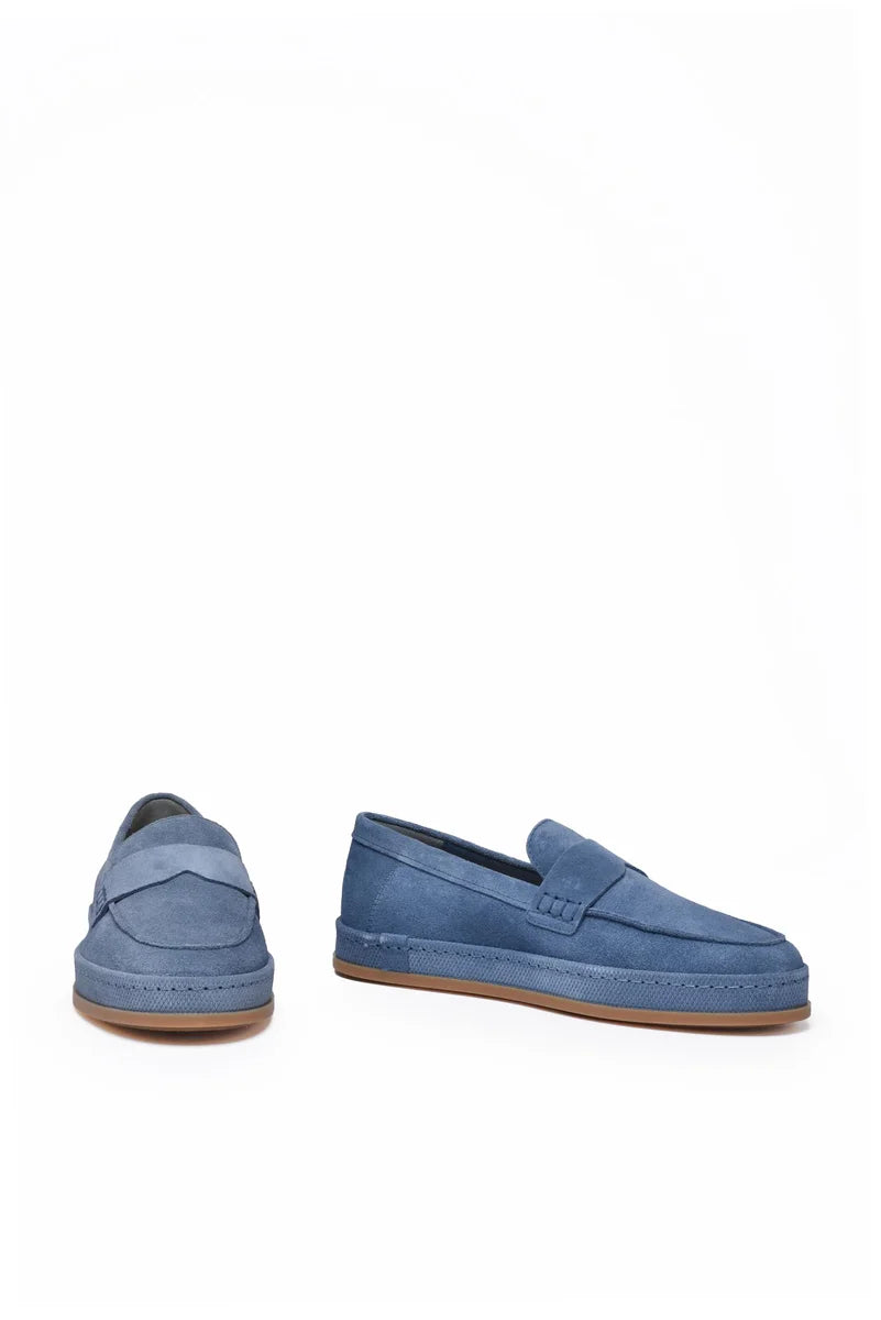 Hogan Mocassino Suede - Blu
