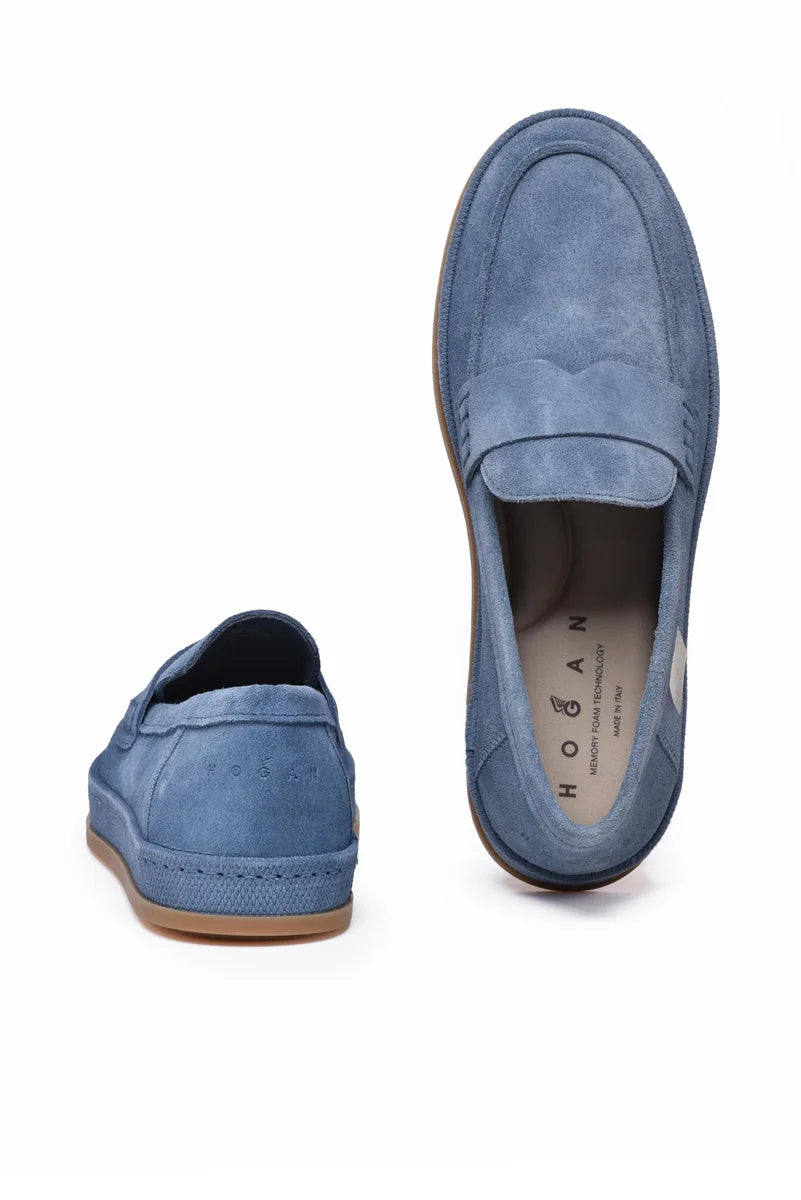 Hogan Mocassino Suede - Blu