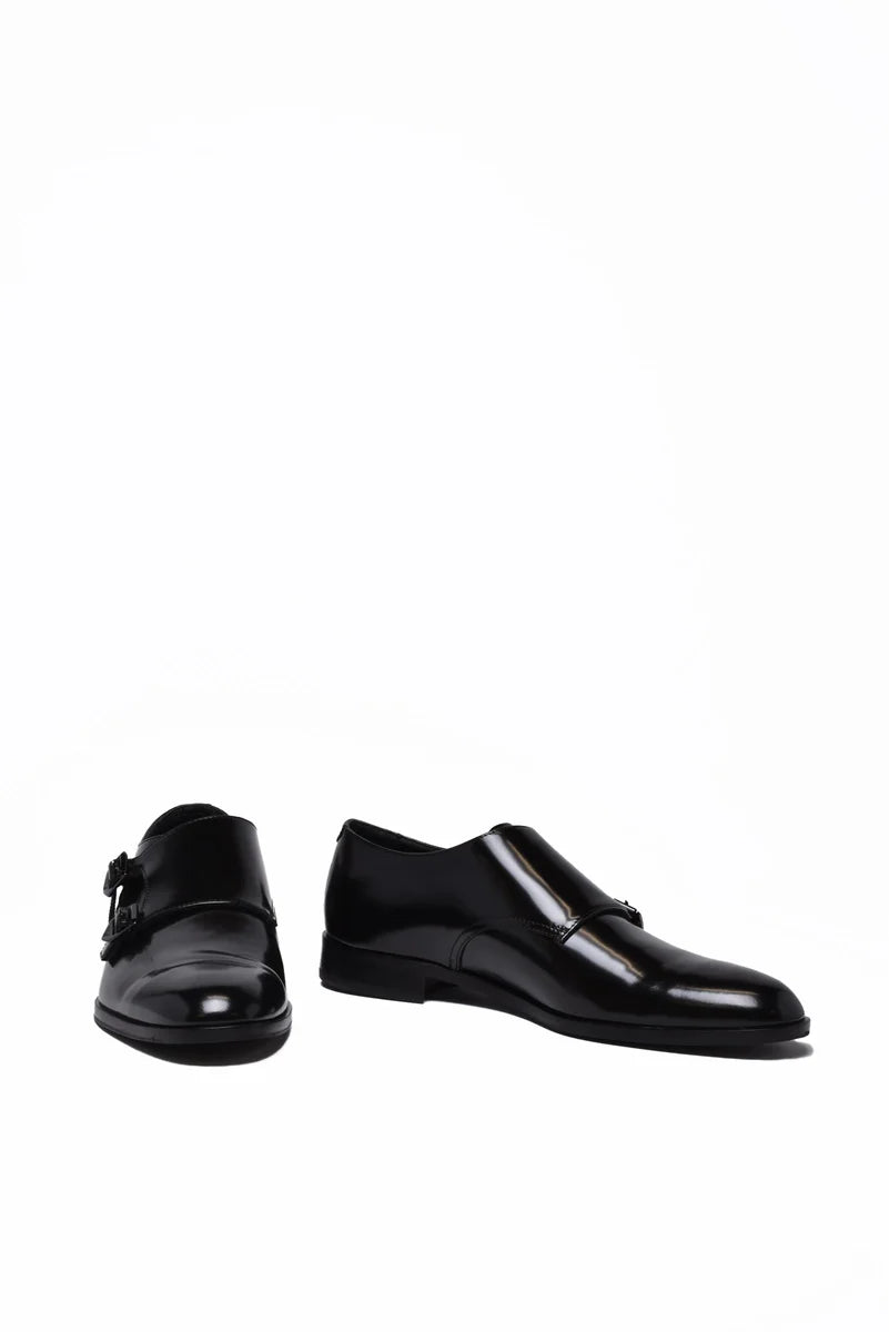 Emporio Armani Monkstrap Spazzolato - Nero