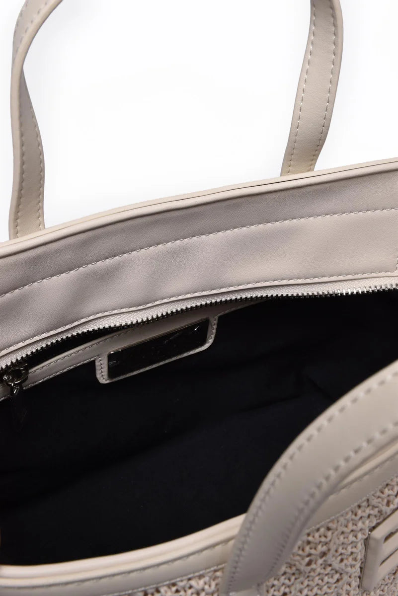 Ermanno Firenze Tote Terra Straw - Bianco
