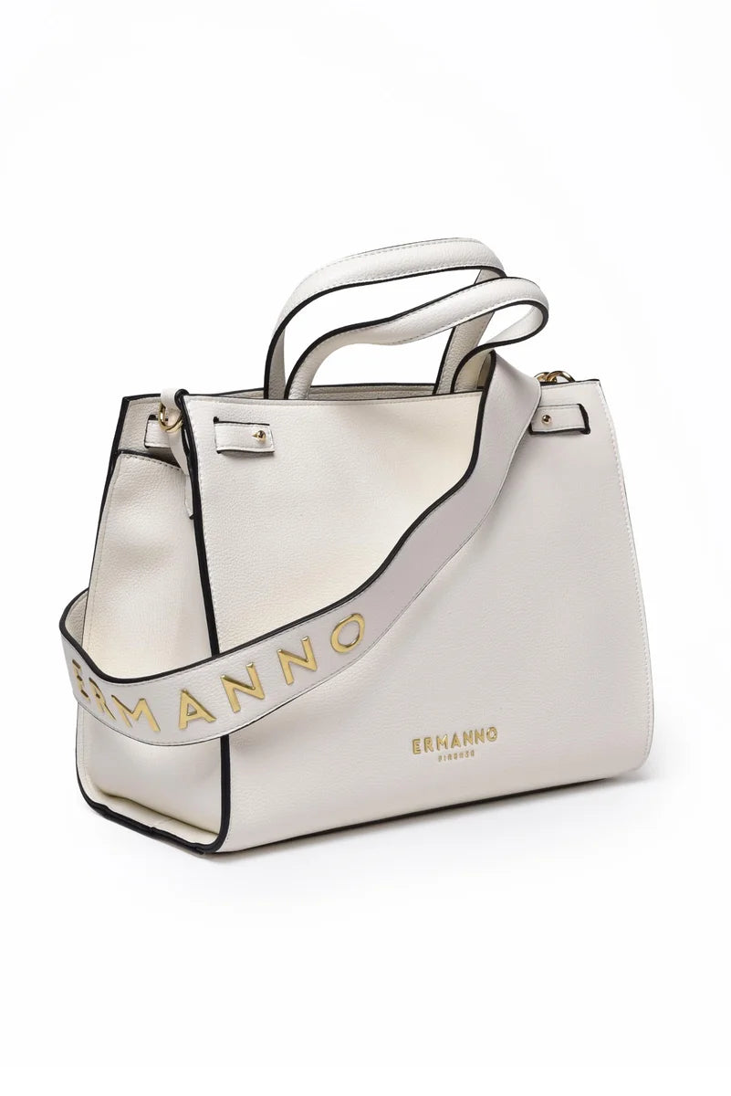 Ermanno Firenze Tote True - White