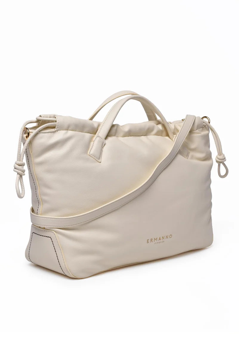 Ermanno Firenze Borsa a Mano Tote Tinsley - Bianco