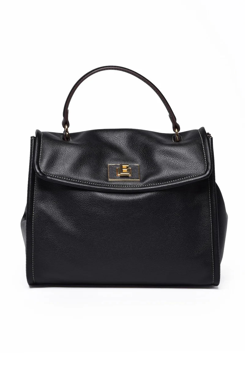 Ermanno Firenze Borsa a Mano Flap Treasure - Nero