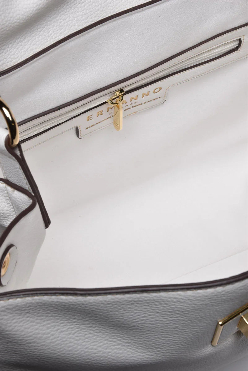 Ermanno Firenze Borsa a Mano Flap Treasure - Bianco