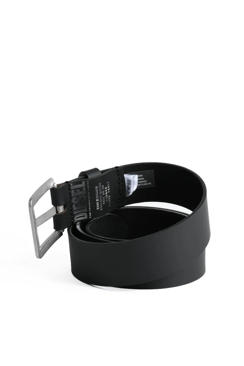 Diesel Leather Belt - Black