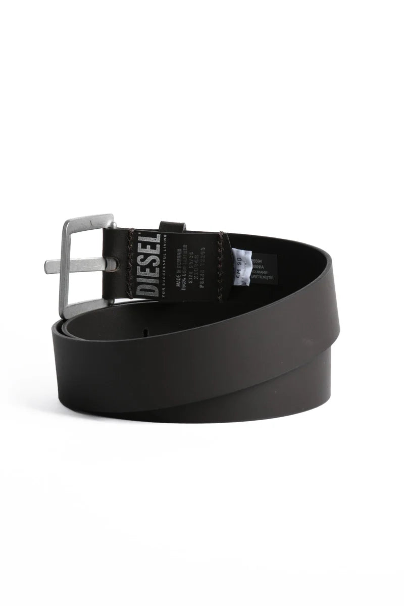 Diesel Leather Belt - Black
