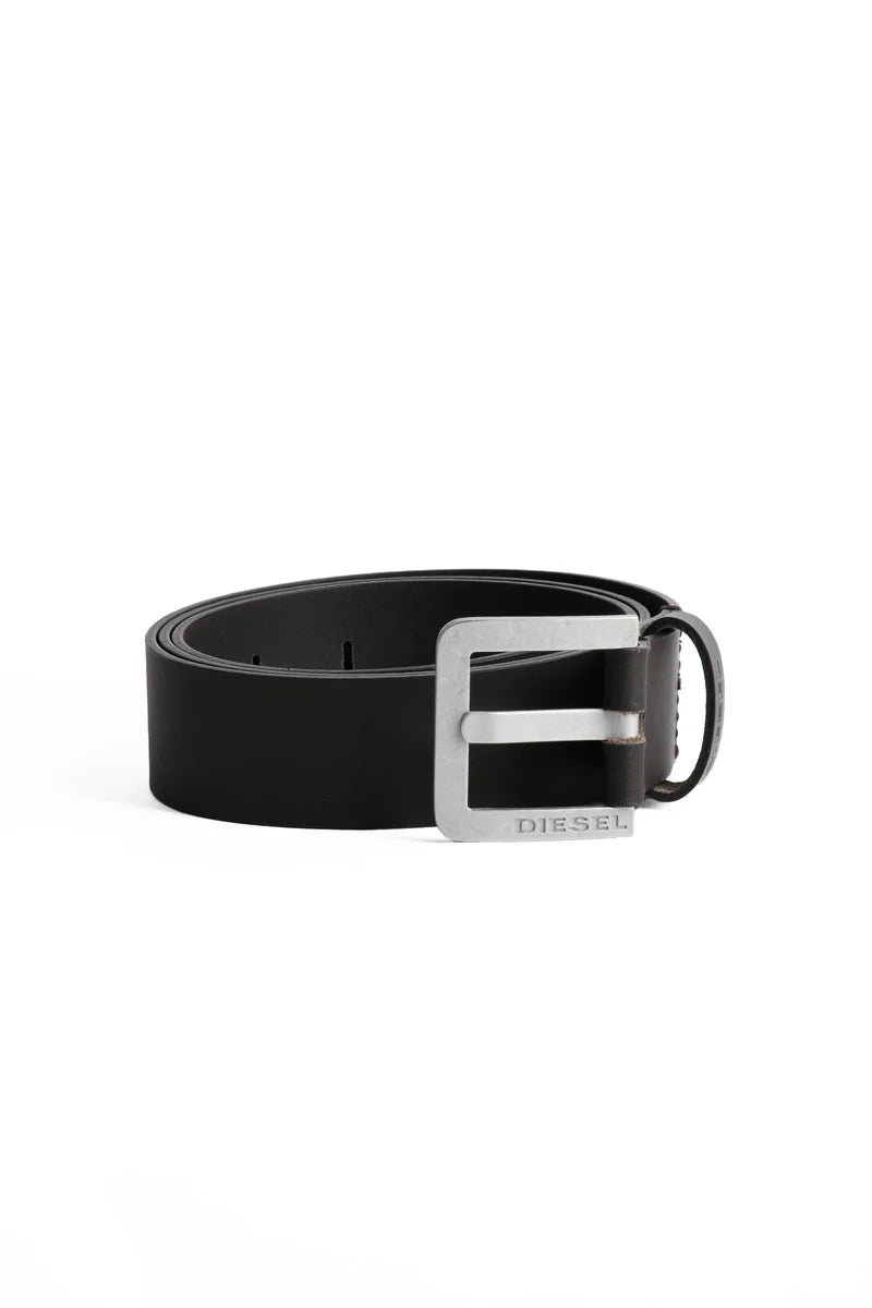 Diesel Leather Belt - Black