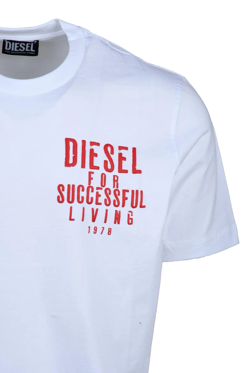 Diesel T-shirt Girocollo - Bianco