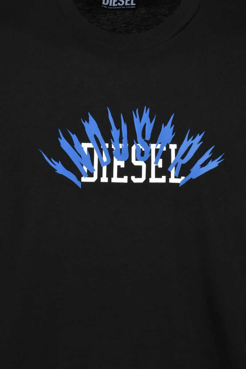 Diesel T-shirt Cotone - Nero