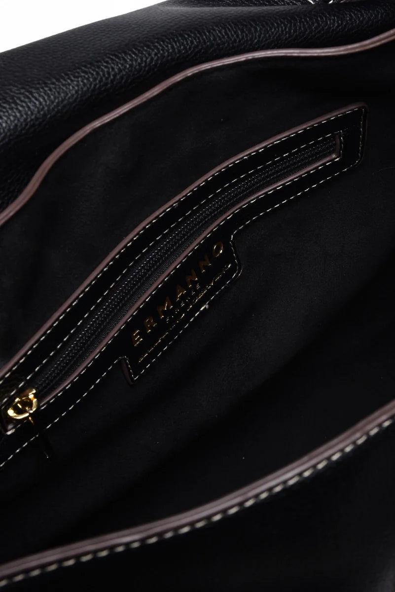 Ermanno Firenze Borsa a Mano Flap Treasure - Nero