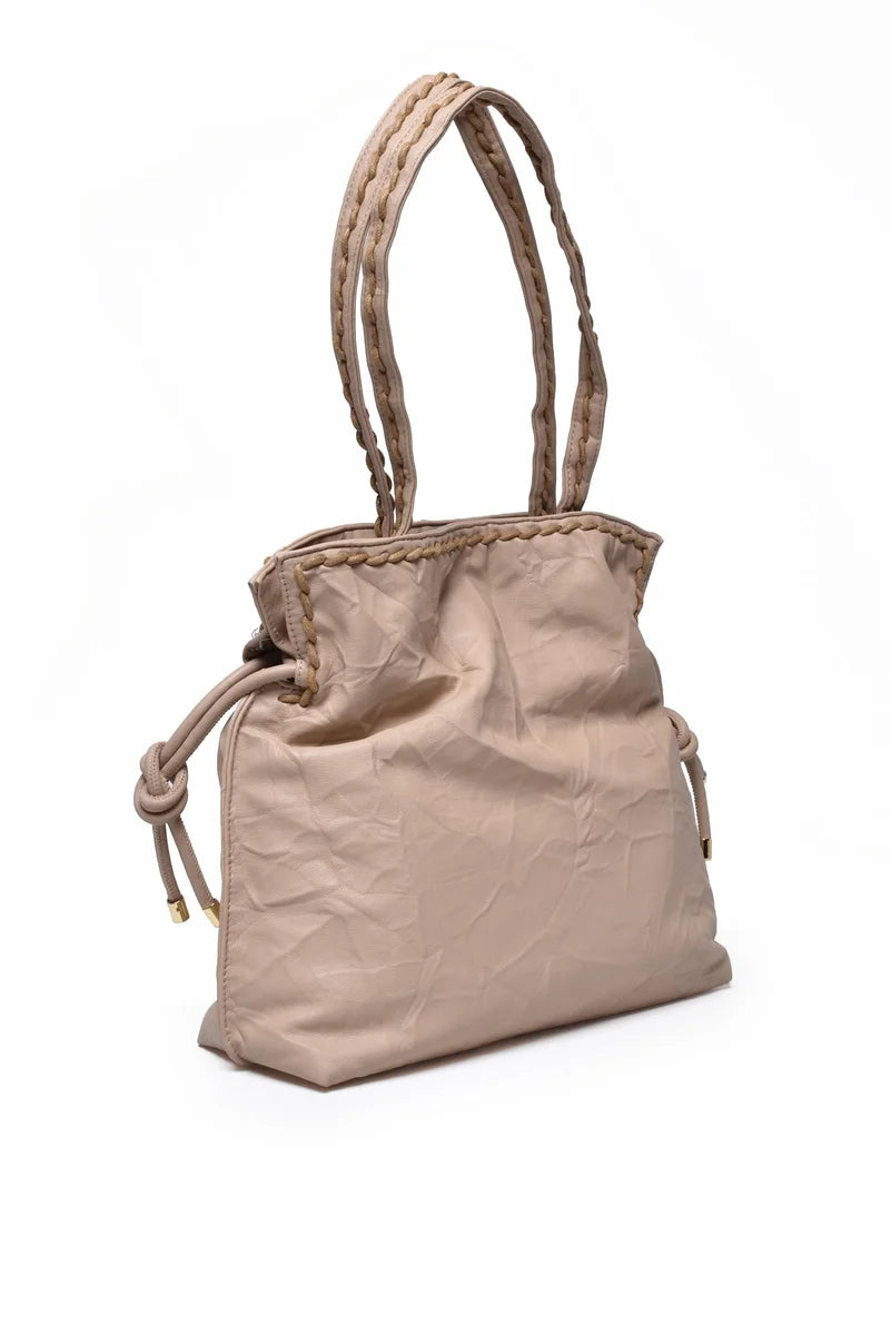 Ermanno Firenze Tanisha Medium Tote Bag - Beige