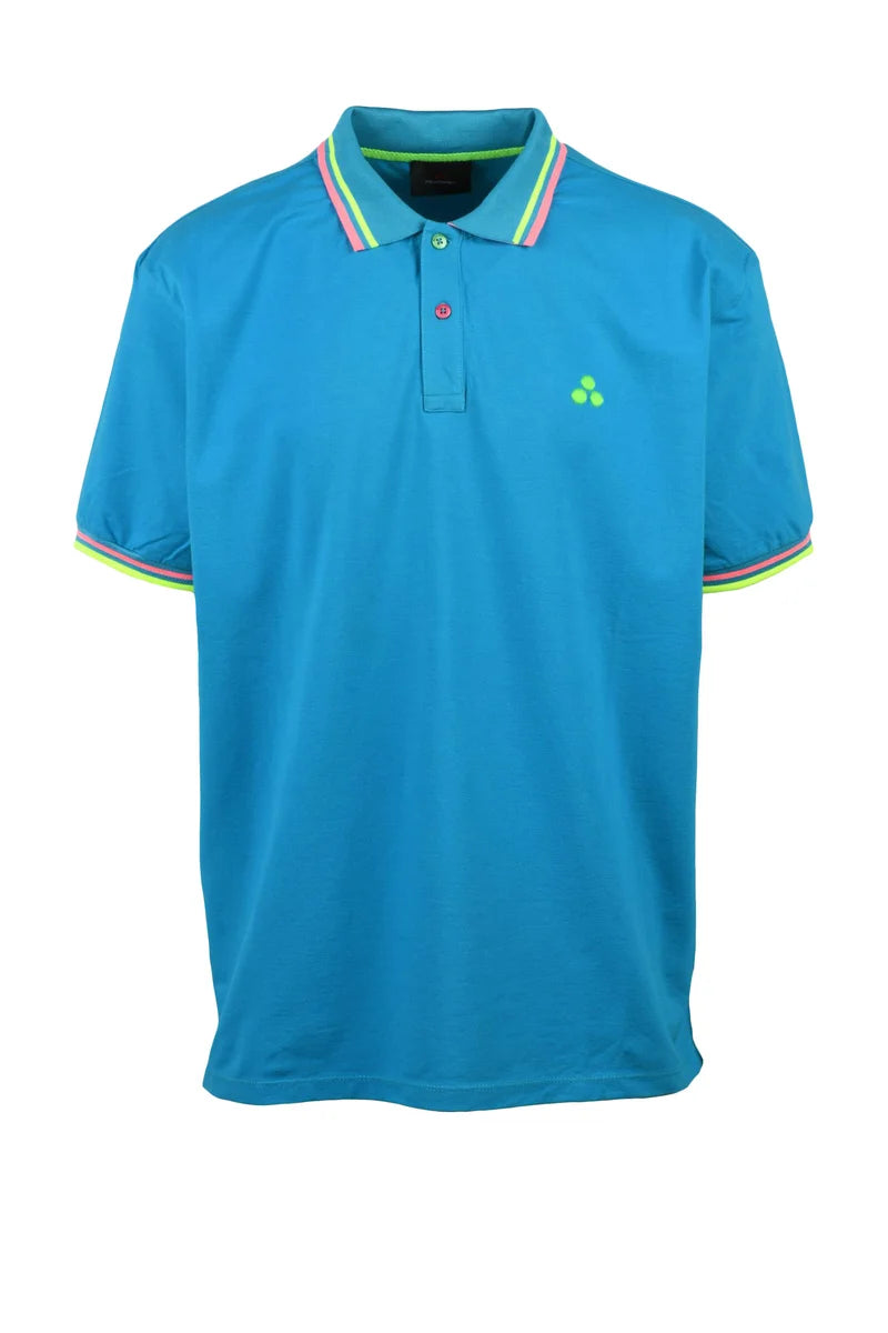 Peuterey Polo Cotone Stretch - Turchese