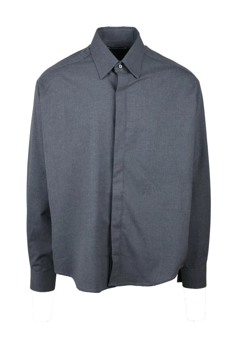 Dressism. Camicia Poliestere Viscosa Elastan - Marrone