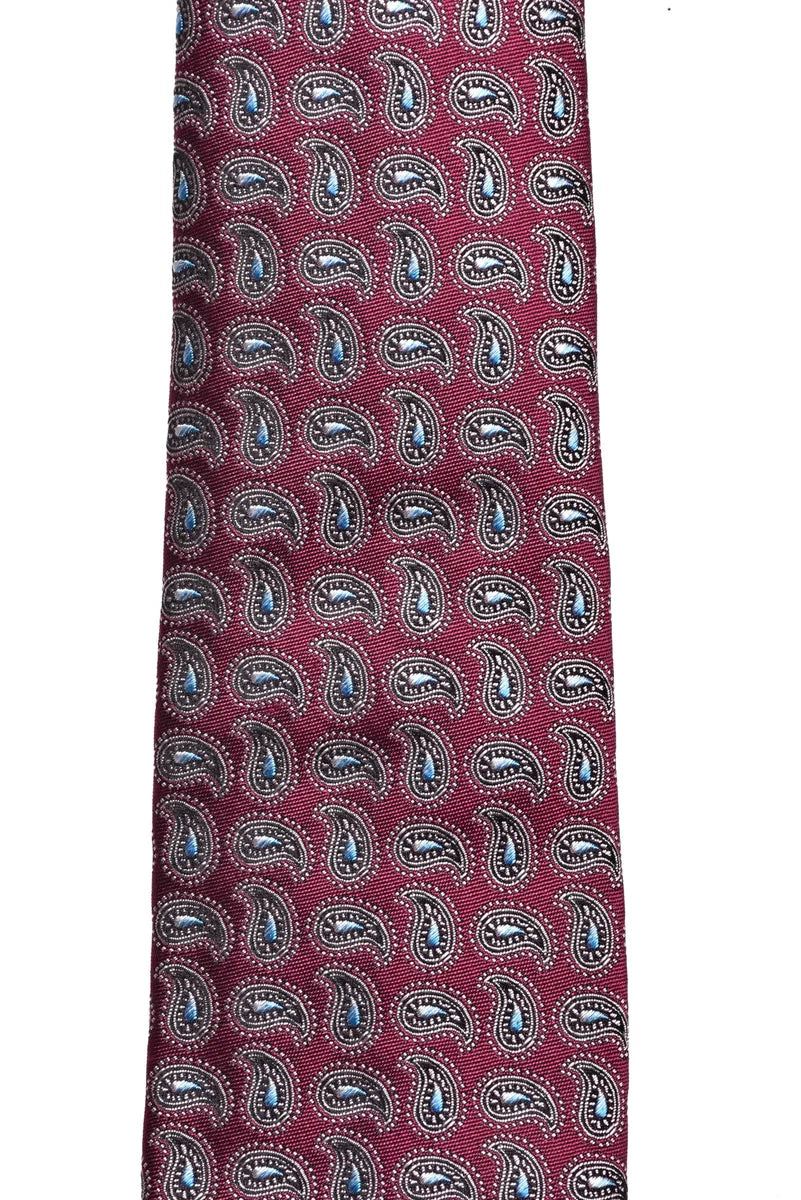 Etro Cravatta in Seta Tinta Unita - Bordeaux