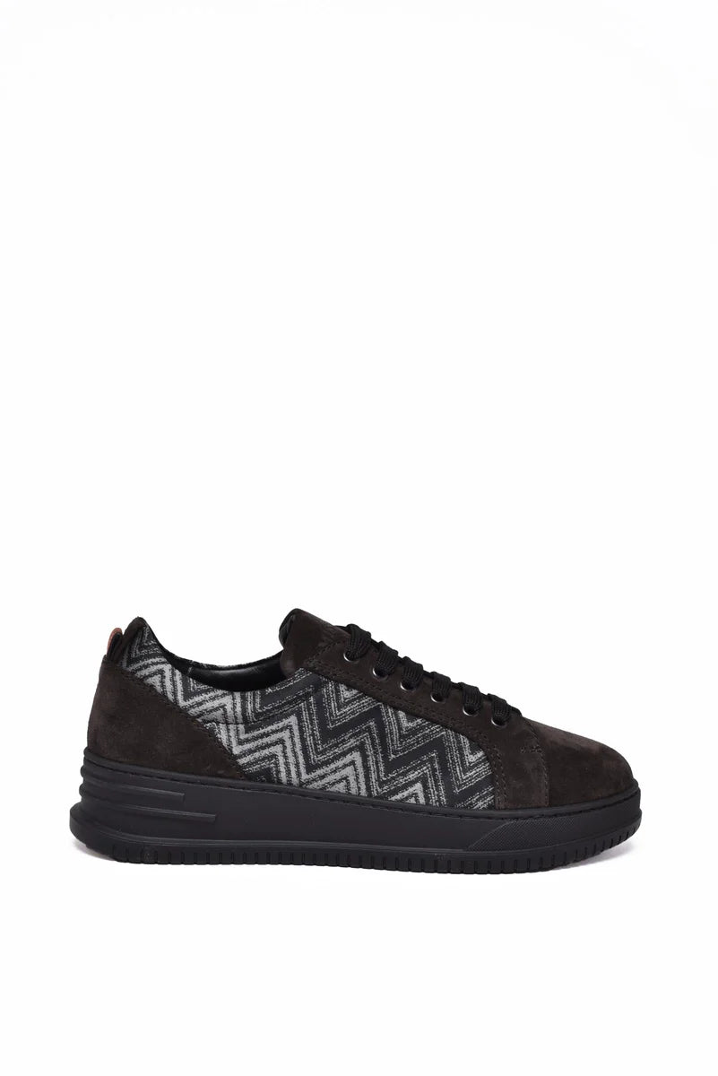 Missoni Sneakers Tessuto e Suede - Nero