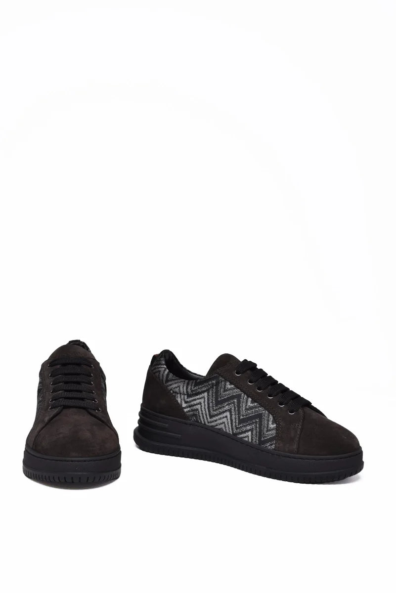 Missoni Sneakers Tessuto e Suede - Nero