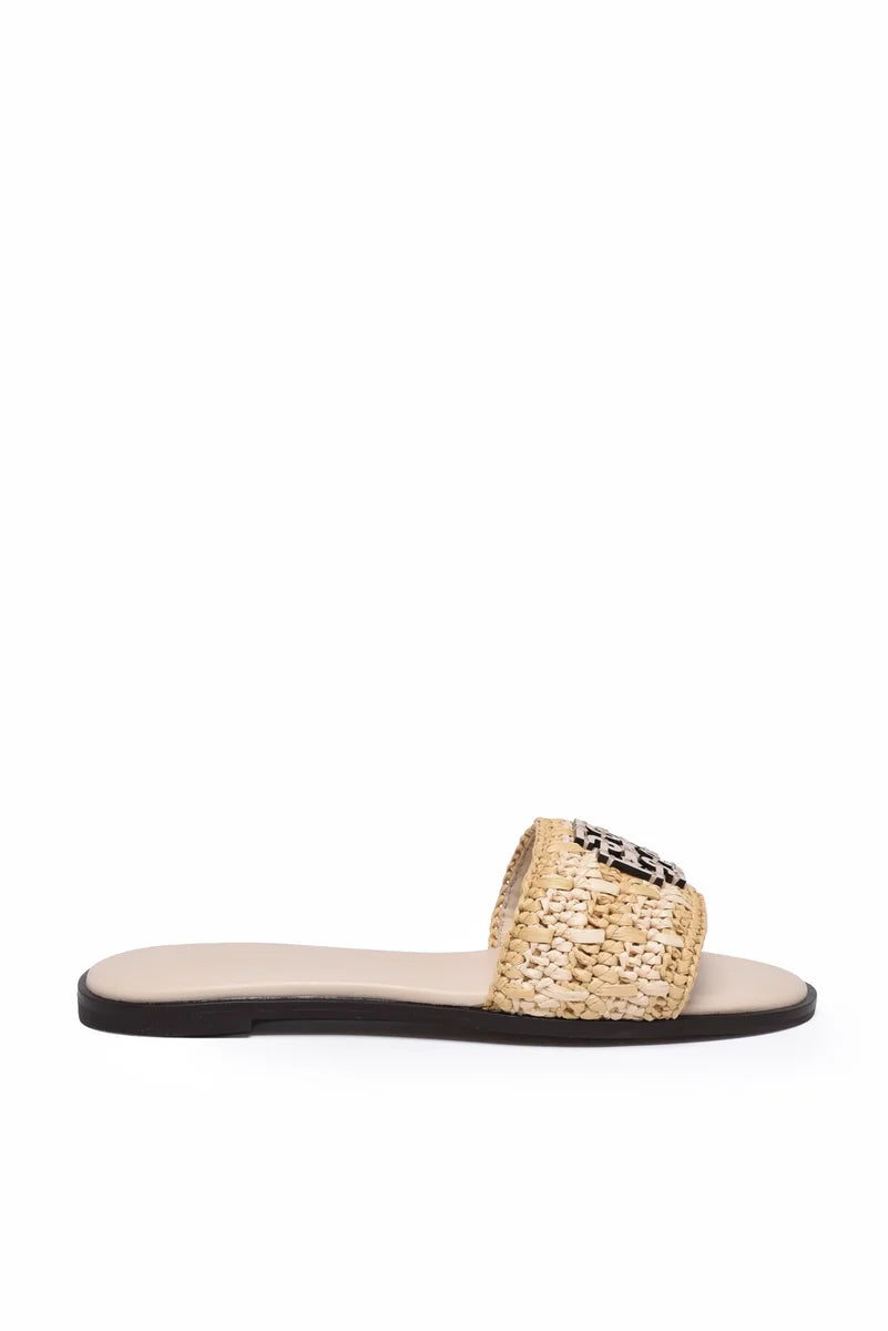 Tory Burch Sandalo Rafia - Beige