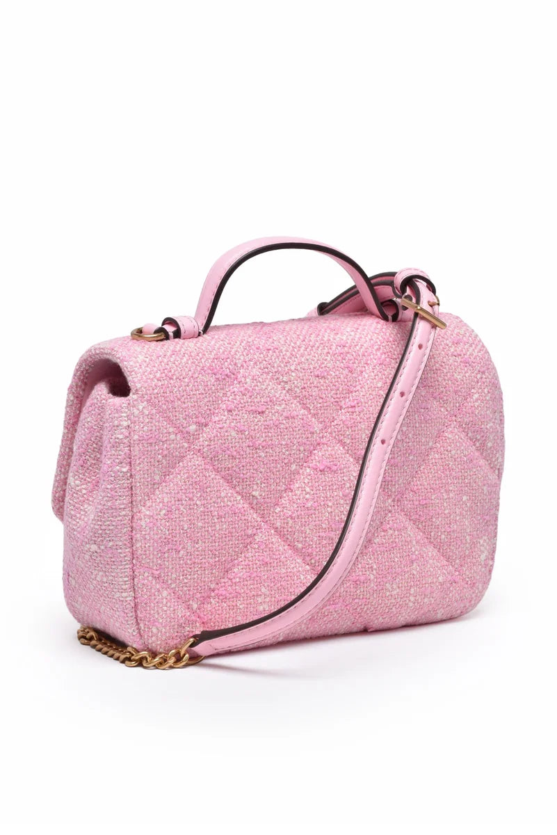 Tory Burch Borsa a Mano Willa Tweed - Rosa