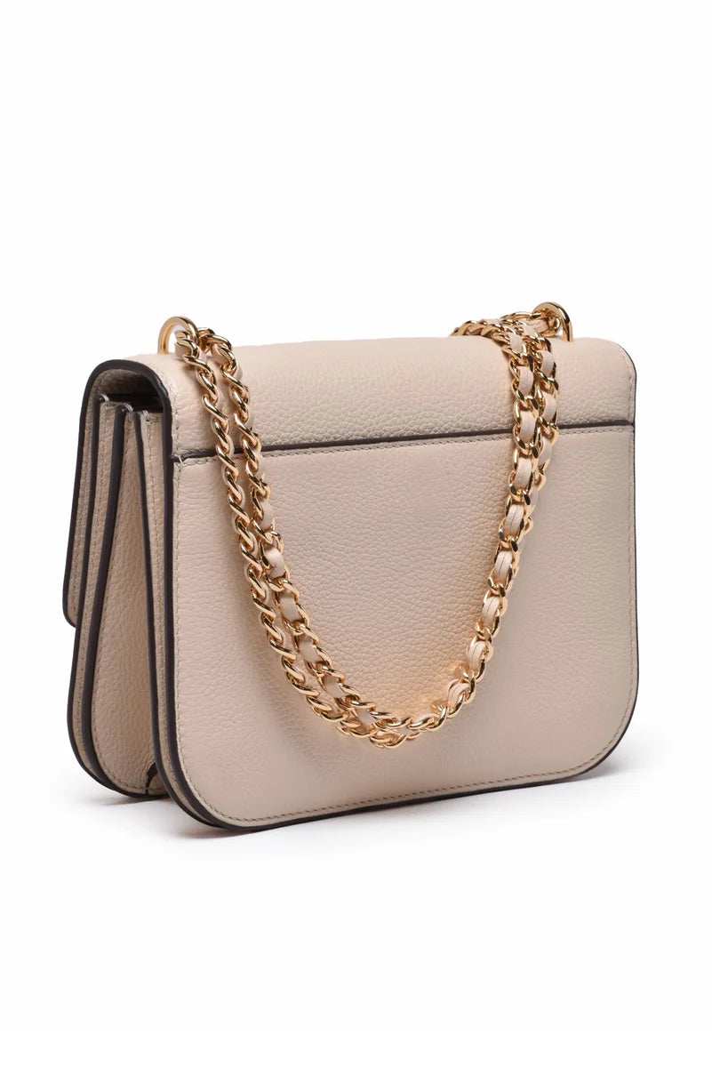 Tory Burch Britten Adjustable Tracolla Small - Cream