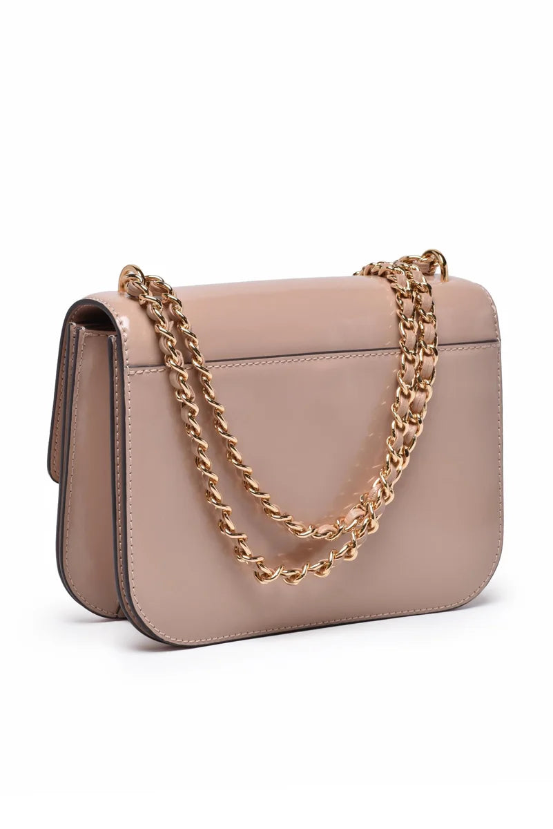 Tory Burch Tracolla Britten Patent Small - Rosa