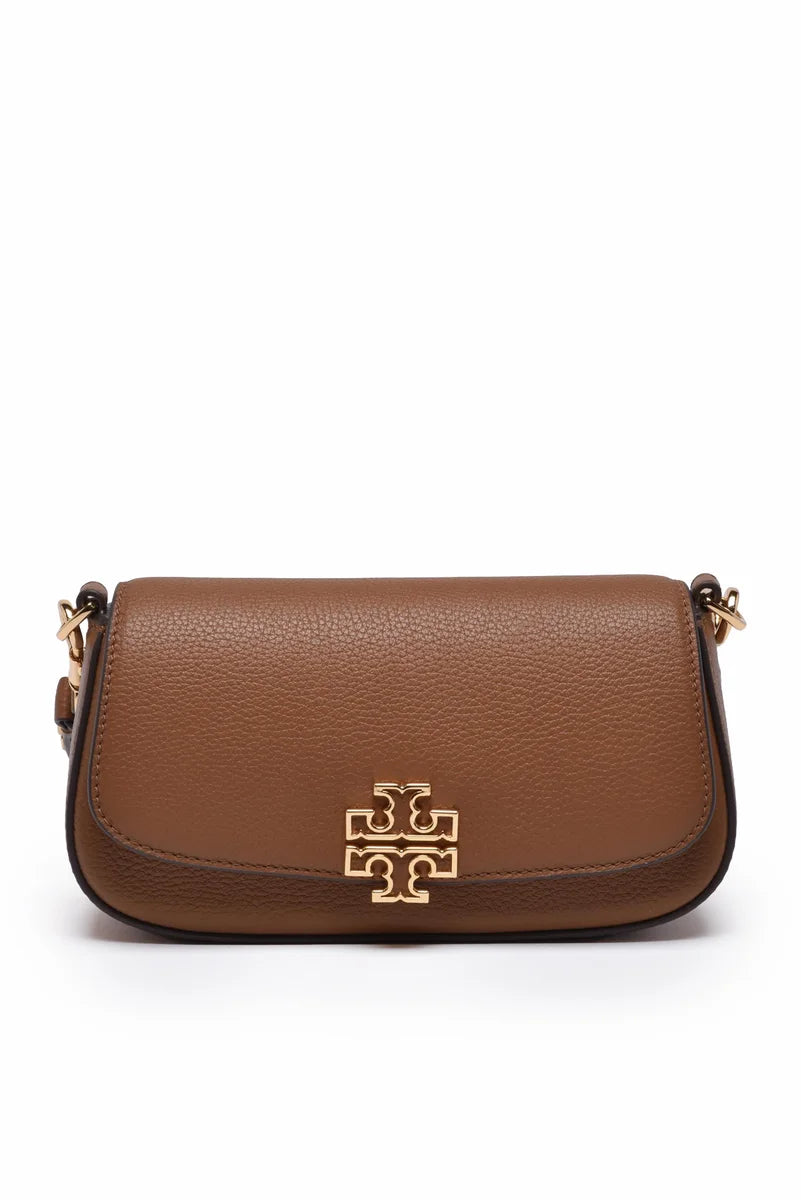 Tory Burch Britten Convertible Tracolla Marrone